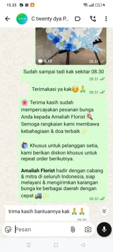 Testimonial Standing Flower labuan bajo